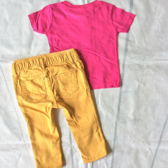 Hiho Batik Top Gap Dot Pants 6-12 M - Picture 2 of 5